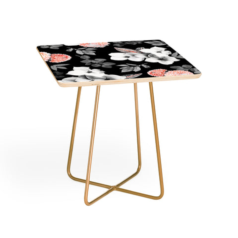 Gale Switzer Night Bloom moonlit flame Side Table