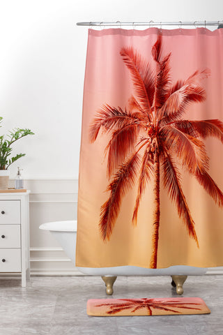 Gale Switzer Palm beach I Shower Curtain And Mat