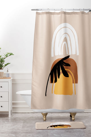 Gale Switzer Palm desert Shower Curtain And Mat