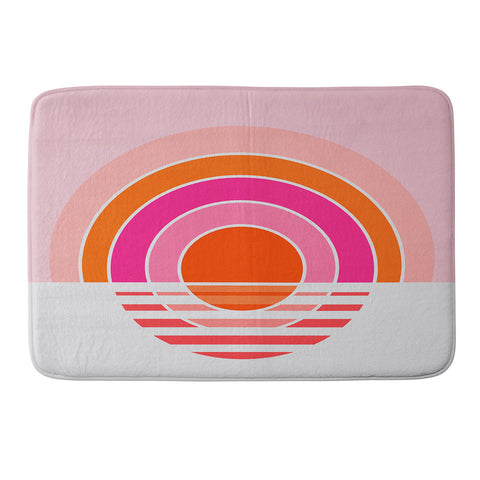 Gale Switzer Rainbow sunset Memory Foam Bath Mat