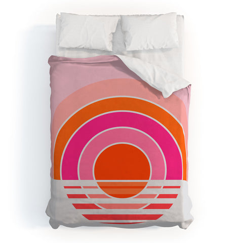 Gale Switzer Rainbow sunset Duvet Cover