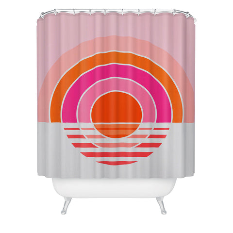 Gale Switzer Rainbow sunset Shower Curtain