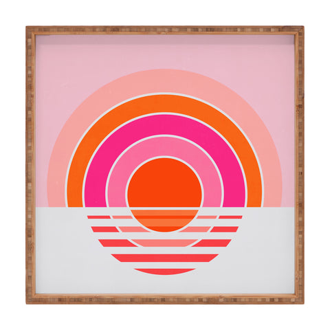 Gale Switzer Rainbow sunset Square Tray