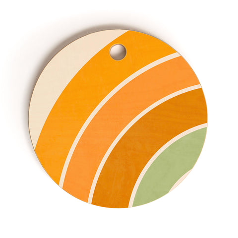Gale Switzer Retro curve Cutting Board Round