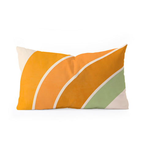 Gale Switzer Retro curve Oblong Throw Pillow