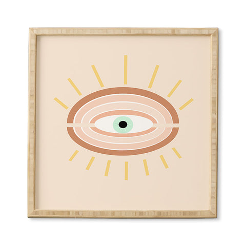 Gale Switzer Retro Evil Eye Framed Wall Art