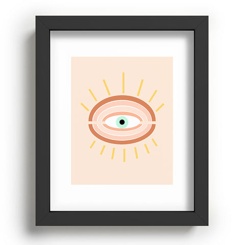 Gale Switzer Retro Evil Eye Recessed Framing Rectangle