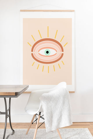 Gale Switzer Retro Evil Eye Art Print And Hanger