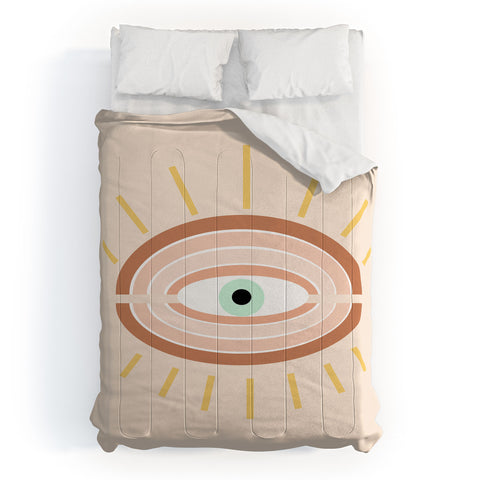Gale Switzer Retro Evil Eye Comforter