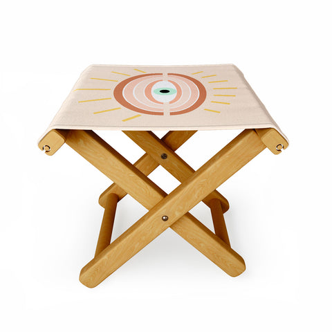 Gale Switzer Retro Evil Eye Folding Stool