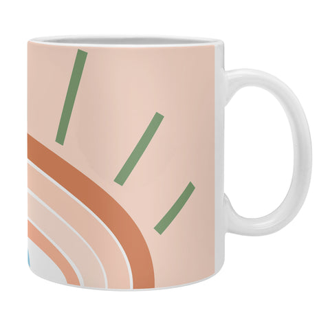 Gale Switzer Retro Evil Eye neutrals Coffee Mug