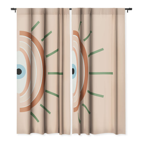 Gale Switzer Retro Evil Eye neutrals Blackout Non Repeat