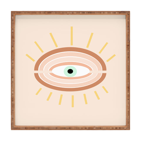 Gale Switzer Retro Evil Eye Square Tray