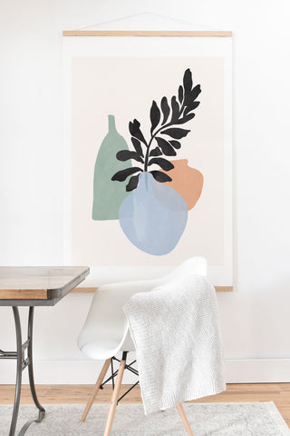 Gale Switzer Sea glass vases Art Print And Hanger