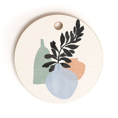 Gale Switzer Sea glass vases Cutting Board Round