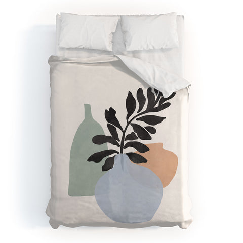 Gale Switzer Sea glass vases Duvet Cover