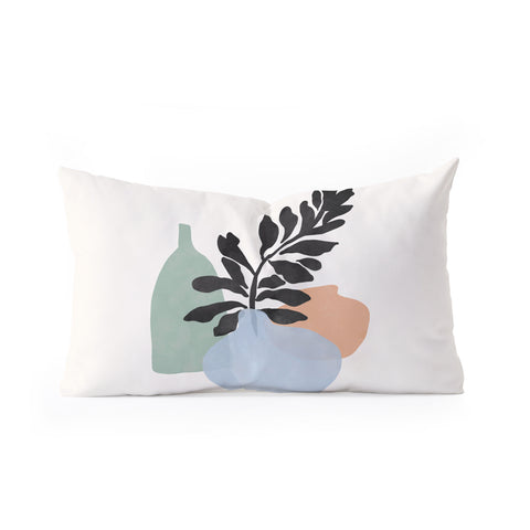 Gale Switzer Sea glass vases Oblong Throw Pillow