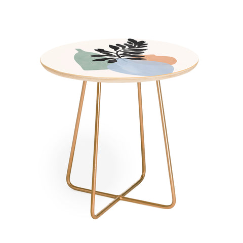 Gale Switzer Sea glass vases Round Side Table