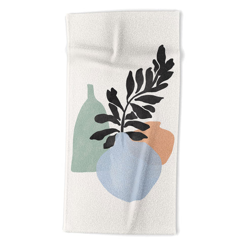 Gale Switzer Sea glass vases Beach Towel