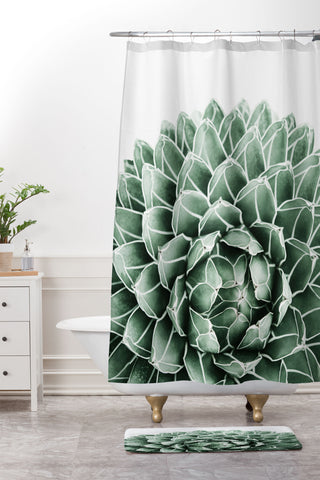 Gale Switzer Succulent splendour Shower Curtain And Mat