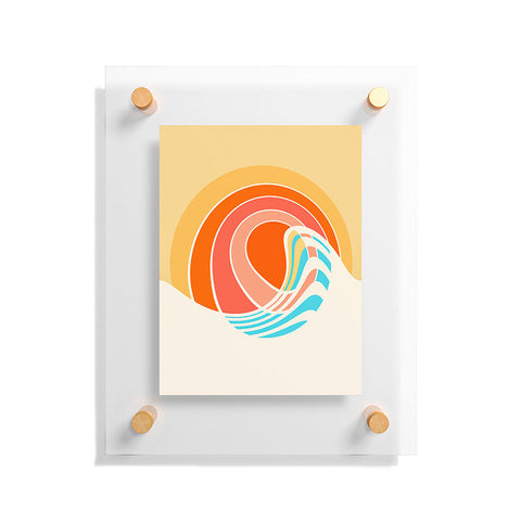 Gale Switzer Sun Surf Floating Acrylic Print