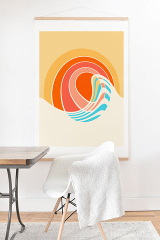 Gale Switzer Sun Surf Art Print And Hanger