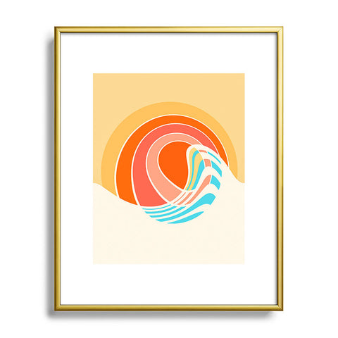 Gale Switzer Sun Surf Metal Framed Art Print
