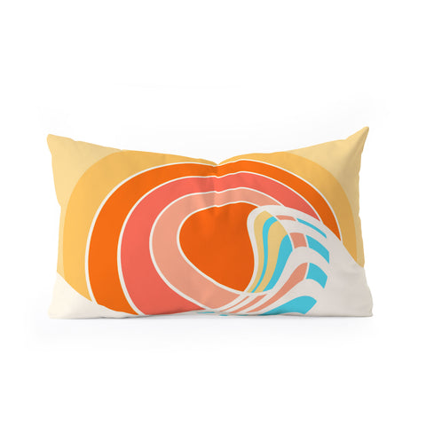 Gale Switzer Sun Surf Oblong Throw Pillow