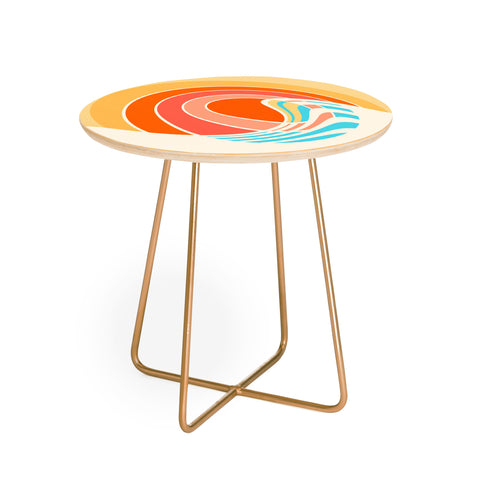 Gale Switzer Sun Surf Round Side Table