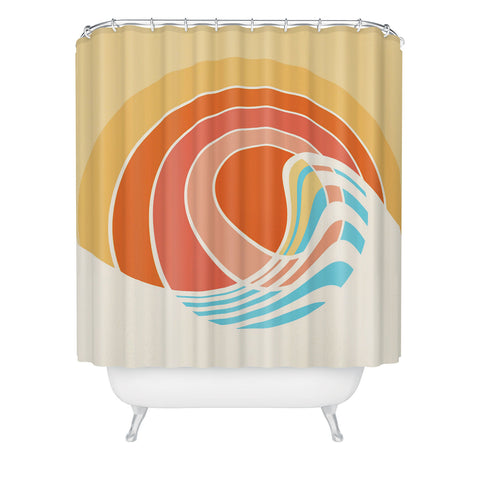 Gale Switzer Sun Surf Shower Curtain