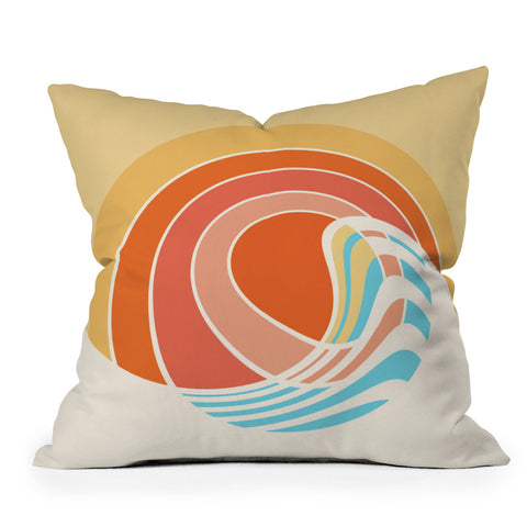 Gale Switzer Sun Surf Throw Pillow