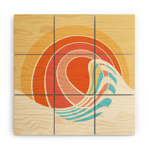 Gale Switzer Sun Surf Wood Wall Mural
