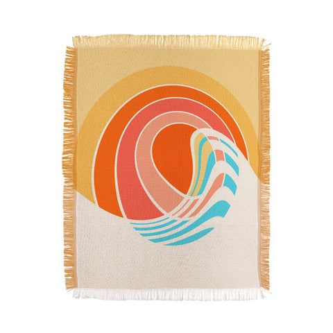 Gale Switzer Sun Surf Throw Blanket