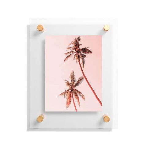 Gale Switzer Sunset Palm Trees Floating Acrylic Print