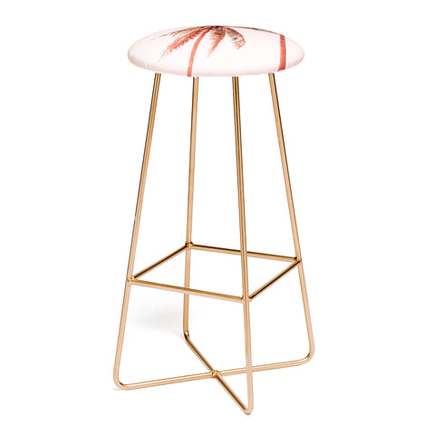 Gale Switzer Sunset Palm Trees Bar Stool