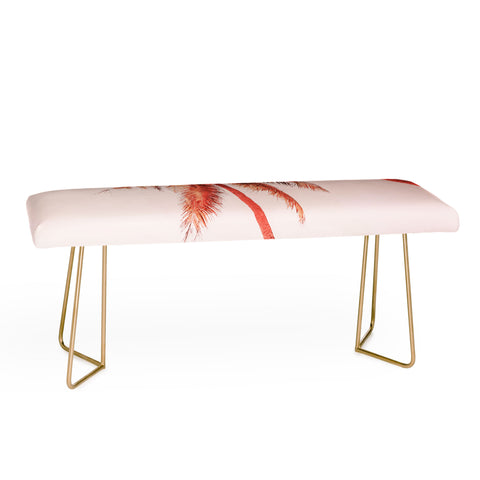 Gale Switzer Sunset Palm Trees Bench