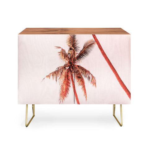 Gale Switzer Sunset Palm Trees Credenza