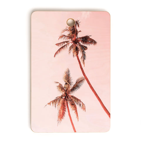 Gale Switzer Sunset Palm Trees Cutting Board Rectangle