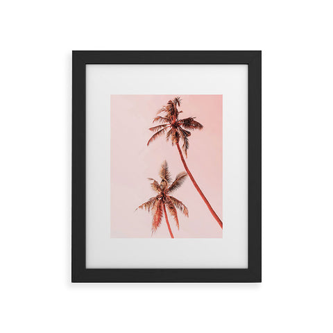 Gale Switzer Sunset Palm Trees Framed Art Print