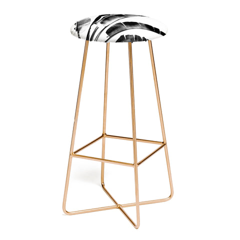 Gale Switzer Traveler Palm bw Bar Stool