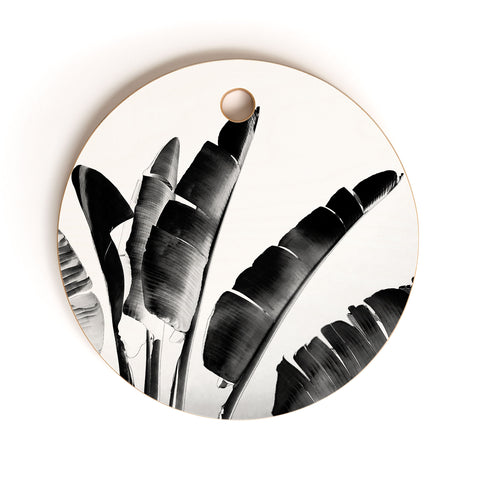 Gale Switzer Traveler Palm bw Cutting Board Round