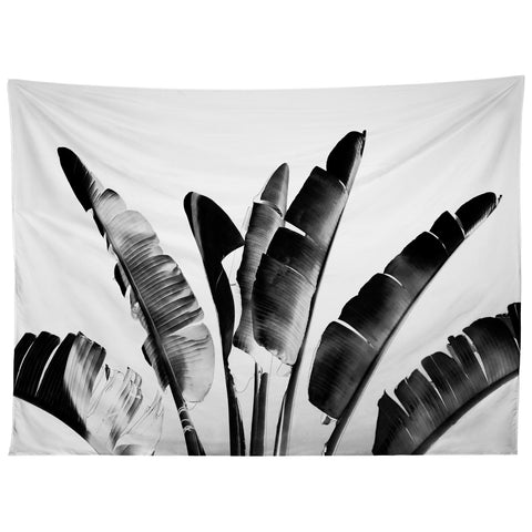 Gale Switzer Traveler Palm bw Tapestry