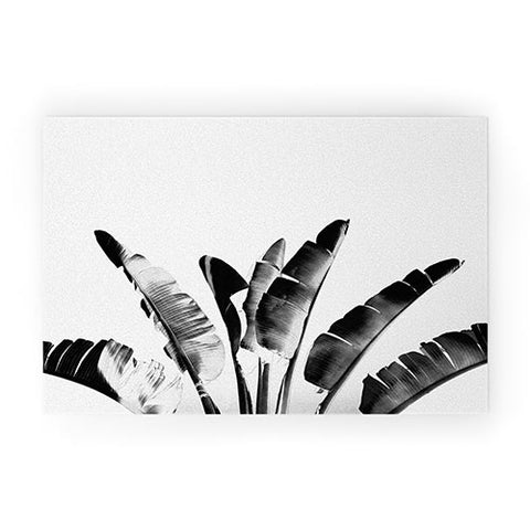 Gale Switzer Traveler Palm bw Welcome Mat