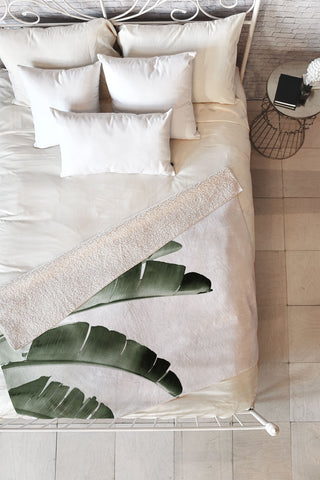 Gale Switzer Traveler Palm Fleece Throw Blanket