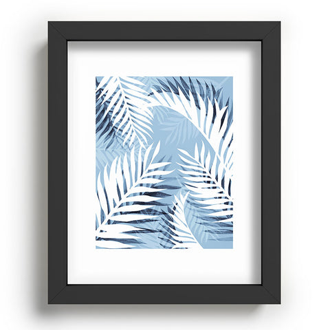 Gale Switzer Tropical Bliss chambray blue Recessed Framing Rectangle