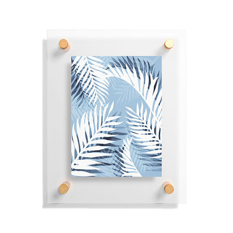 Gale Switzer Tropical Bliss chambray blue Floating Acrylic Print