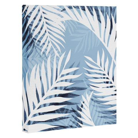 Gale Switzer Tropical Bliss chambray blue Art Canvas