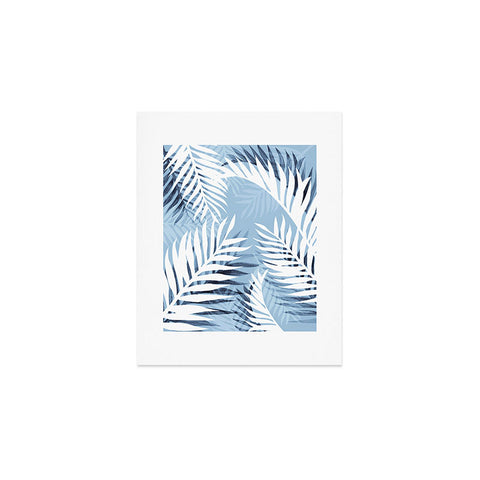 Gale Switzer Tropical Bliss chambray blue Art Print