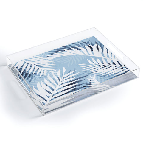 Gale Switzer Tropical Bliss chambray blue Acrylic Tray