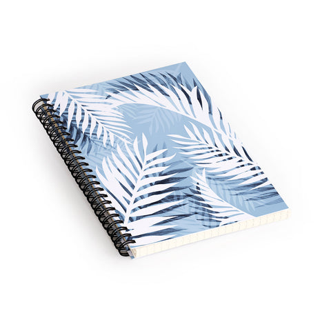 Gale Switzer Tropical Bliss chambray blue Spiral Notebook